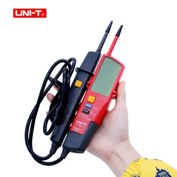 UNIT UT18D Тестер за напрежение и непрекъснатост на Автоматичен Диапазон Волтови Детектори Дръжка за Задържане на дата/Led/LCD-дисплей, Цифров Мултицет