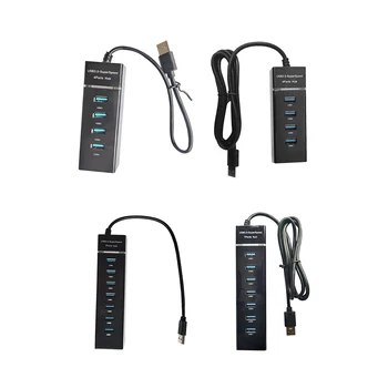Универсален USB-хъб с док-станция 1 за 7/1 за 4-USB3.0 Сплитер Plug-and-Play