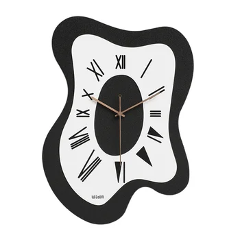 Електронни стенни часовници с Класически орнаменти Безшумно стайни часовници декор Обекти за спални Аксесоари на съвременната стилна всекидневна