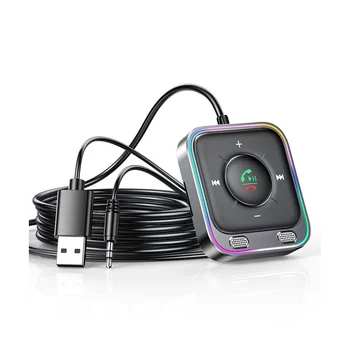 Joyroom Автомобилен адаптер Bluetooth 5.3 AUX вход, Два микрофон, Предавател с шумопотискане, Безжичен приемник Ръчно изработени, Автомобилни аудио системи, стерео