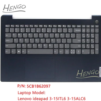 5CB1B62097 Син Оригинален Нов За Lenovo ideapad 3-15ITL6 3-15ALC6 Акцент за Ръце US Рамка клавиатура с подсветка