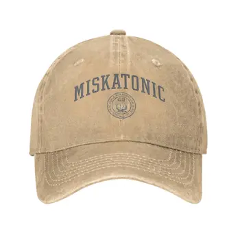 Бейзболна шапка Лавкрафта Университета Мискатоник, Реколта памучен шапка-снэпбэк за мъже и жени, Улични шапки, Шапка
