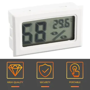 HTC-1 За помещения, LCD електронен цифров измерител на температура И влажност на въздуха, Дигитален термометър, Влагомер, Аларма, метеорологичната станция
