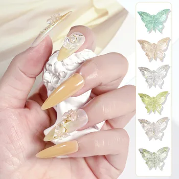 Аксесоари за нокти, фантазийная 3D пеперуда, Чисто желание, Маникюр продукт, които влизат В лед Кристали, Разнообразни сладки окачване за нокти