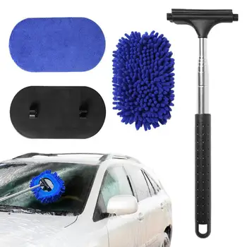 Четка за почистване на салон на автомобил, инструмент за почистване на автомобилни огледала за обратно виждане, Четка за почистване на прах за автомобили