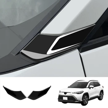 Тампон Върху стъкло на Автомобила Стикера на Колона Модификация на Облицовки и Аксесоари за Toyota Corolla Cross 2021 2022 Ярко Черно