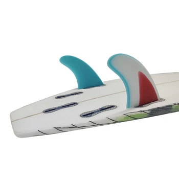 UPSURF FCS ⅱ Комплект Двойни Перки MR. Комплект Двойно Килей от Фибростъкло с висока Производителност, Цветни Перки за сърфиране в стил Мозайка, Странични Перки за шортборда