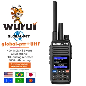 global-пр G4 POC + UHF ВСИЧКИ диапазони на 4G преносима радиостанция голям радиус на действие ham Преносима любителски връзка пр двустранно радио полиция