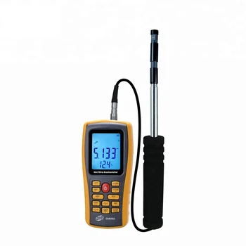 BENETECH GM8903 високо-чувствителен ръчно измерване на скоростта на вятъра, touch анемометр, термоанемометр