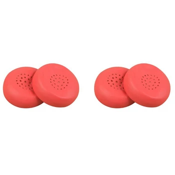 2 двойки от порест каучук амбушюр, кожена възглавница за слушалки Sony WH-CH400 (червен)
