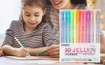 Гел химикалки за colorization детски гелевых химикалки, цветни гел химикалки, бързо съхнещи мастила за colorization на книги, Рисуване драскулки, които по-лесно се абсорбират