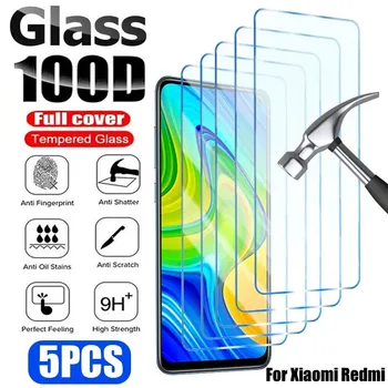 5 Бр. Закалено Стъкло За Xiaomi Redmi Note 10 11 12 9 8 7 Pro Plus 5G 11S 10S 9S Защитно фолио за екран за Redmi 10 9 10В 9C 9A Стъкло