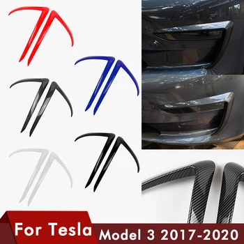 Автомобилна Предната Противотуманная светлината на Прожекторите, Сплитер Броня, Спойлер за устни, Защитно покритие Дифузьор, Тампон За Tesla Model 3 2017 2018 2019 2020