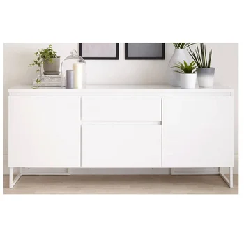 MHYA003 Модерни мебели за дома, сервант чисто бели на цвят за трапезарията