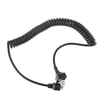 Удължителен кабел с микрофон, 8-пинов черен кабел за KMC-30 TK-863 TK-863G TK-868