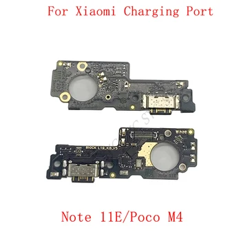 USB конектор за зареждане, пристанището, гъвкав кабел за Xiaomi Poco M4 5G, резервни части за Redmi Note 11E, порт за зареждане,