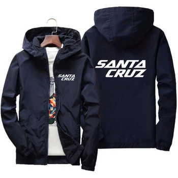 Мъжки яке, пролетно-есенния модерен оборудвана топ с принтом Санта Крус, мъжки ежедневни бейзболна яке-пилот на мълния 2022, мъжки яке