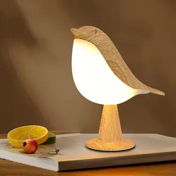 Led лампа за птици с регулируема яркост и цветова температура, без трептене, Креативни форми, нощно Шкафче, нощна светлина, декорация на спалня