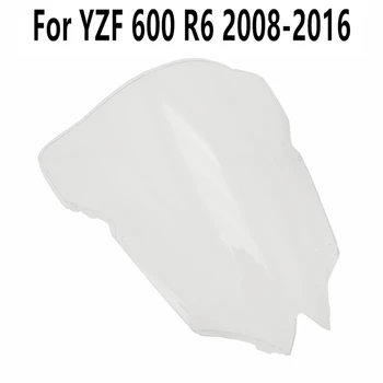 Черно Прозрачно Предното стъкло За Yamaha R6 2008-2009-2010-2012-2013-2014-2015-2016 Предното стъкло Convention Fit YZF 600 Wind Deflectore