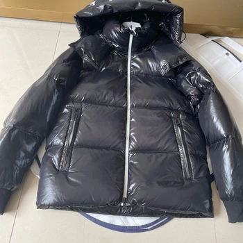 Зимни мъжки однотонная naka яке с качулка, палто за почивка, включително и 95% бял гъши пух всички търговски марки, прахозащитен пакети NFC за изпращане