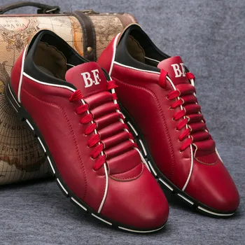 Sprin/Есен Ежедневни обувки, Мъжки Модни обувки от изкуствена кожа за мъже, Лятна мъжки обувки на равна подметка, Маратонки, Мъжки Директна доставка, Големи Размери 38-48