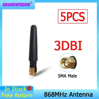 Gws 5шт 868 Mhz 915 Mhz GSM антена 3dbi SMA plug 915 Mhz suzan antene ЦЕНТРАЛА е модул на интернет на нещата lorawan приемник на сигнала antena черен пипер