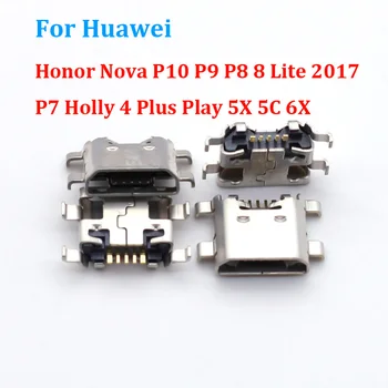 100 Бр. Зарядно Устройство за Зареждане, USB докинг Порт Конектор За Huawei Honor Nova P10 P8 P9 8 Lite 2017 P7 Holly 4 Plus Play 5X 6X 5C