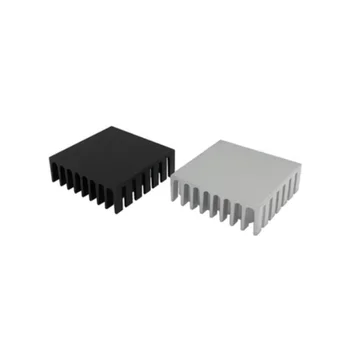5ШТ Електронен чип на дънната платка радиатор за охлаждане на електронните компоненти алуминиев блок 30*30* 10 мм Радиатор