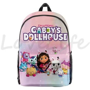 Куклена къща Габби, модерни раници за ученици, момичета и момчета, Cartoony училище раница, чанта, за книги, Детски случайни раница, чанта за лаптоп е наградата