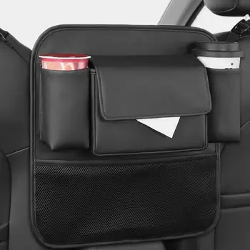 Чанта за съхранение между седалките, Мултифункционален мрежест джоб с голям капацитет, кутия за подлакътник на Централната конзола, автомобили подвесная чанта