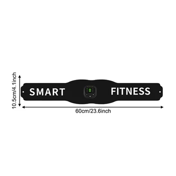Треньор-Миостимулятор Smart Fitness за тренировка на коремната кухина, Електрически етикети за отслабване, Унисекс Колан за отслабване