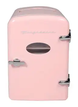 Преносим мини-хладилник Frigidaire в Ретро стил, много голям, на 9 кутии, EFMIS175, розов