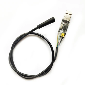 1 БР. USB кабел за програмиране за Bafang BBS01 BBS02 BBS03 BBSHD Кабел за програмиране на двигателя электровелосипеда със средна fwd/Център