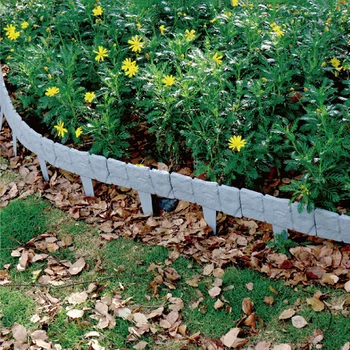 Градинска ограда, рамка от едро смляно брашно, Пластмасов кант на тревата, на Бордюра, за растенията, Рамка за цветни лехи, открит пейзаж