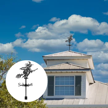 Дизайн weathervanes вещици, интериор на вятърна мелница, Винтажное украса за ферма, на покрива на Хелоуин, невозвратное Творческа