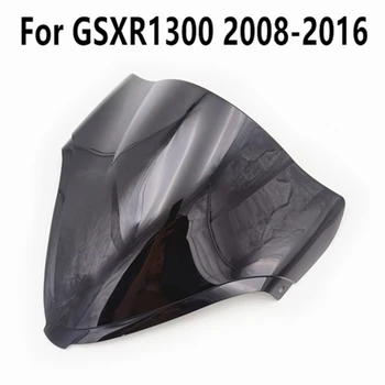 Подходящ За GSXR 1300 2008-2009-2010-2012-2013-2014-2015-2016 Предното Стъкло Със Защита От Вятър Черно Прозрачно Предното Стъкло За GSXR1300