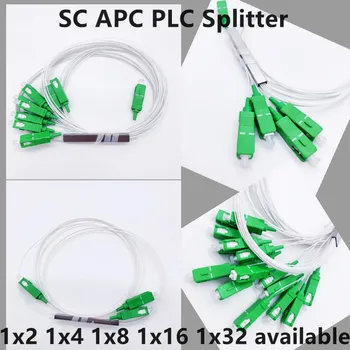 5PCS 10PCS FTTH оптичен Конектор APC Splitter 1x2 ивица на оптични тръби АД Splitter 1x2 1x4 дървен материал 1x8 1x16 1x32 газа