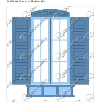 2023 Прозорец с капаци Набор от матрици за рязане на метал САМ Фотоалбум за Scrapbooking, Ръчна изработка на Хартия, Модел, Форма за Ножове, Щанци за