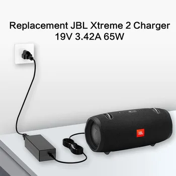 Зарядно устройство на 19 В за JBL Xtreme Xtreme 2, Boombox 1 И 2, преносим Водоустойчив Bluetooth говорител, Разменени на захранващия кабел