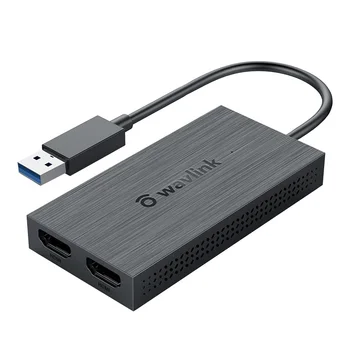 Адаптер за USB 3.0 в двойна HDMI - външна видео карта с двоен изход HDMI за различни дисплеи 4K