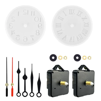 Безшумен часовников механизъм, с часовников механизъм с 2 различни двойки стрелки, резервни части за ремонт часа 