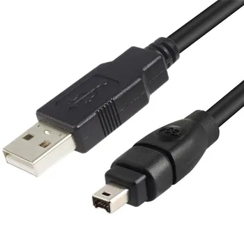USB Мъжки към Firewire IEEE 1394 Plug 4Pin iLink Адаптер Кабел за DCR-TRV75E DV USB Firewire Кабел 1,8 М 3 М 4,5 М