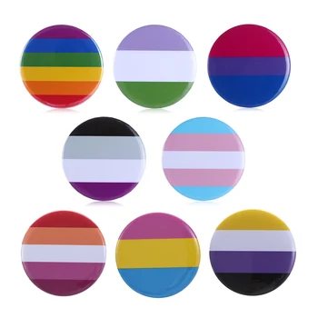 Гордостта на Дъгата Икони за гей Флаг Икона от калай Подкрепа на Лесбийки, Гей, Бисексуални, Транссексуални Иконата Икони Брошка Бижута и Аксесоари