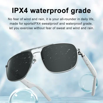 Умни антисиние Очила за гласов контрол, безжични слънчеви очила с усилвател G01 Bluetooth, Очила за хендсфри TWS, очила за музикални видео