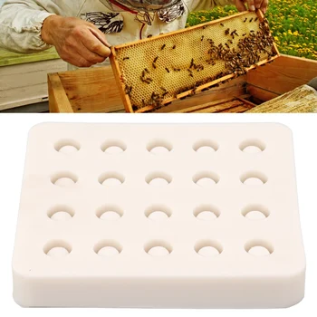 105x97x16 мм Форма За Отглеждане на пчелните на Матката Силиконова 20 Чаши Форма За Пчелен Восък, Пчеларство Пчелният Клетка Чаша За Градинските Аксесоари
