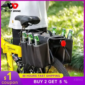 Двустранен чанта за напитки, Быстросъемный Определя каишка, Устойчив велосипедна чанта на задната седалка, чанта на задната седалка, чанта за бутилка с вода, чанта за езда