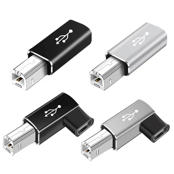 Адаптер USB Type C за свързване към USB B за скенер, датчик за принтер, USB-адаптер за данни за клавиатура, принтер, MIDI-контролер