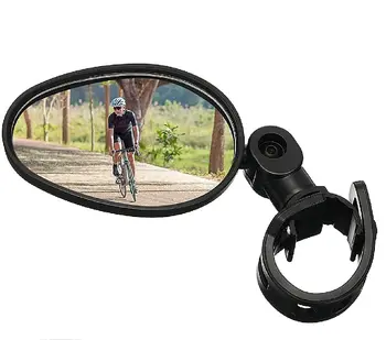 Огледалото за обратно виждане на Кормилото на Велосипеда, Регулируема на 360 °, Универсално Въртящо се Кормило Огледало за Каране на Велосипед, мотоциклет, Велосипед, Пластмасови Огледало