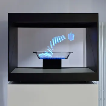3D холографски витринный дисплей на 180 градуса 22 инча в една витрина, на изложба или музей