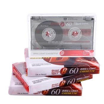 Касета за възпроизвеждане на музика Празна касетка за запис на реч на Музикална касетка за запис на 60 минути